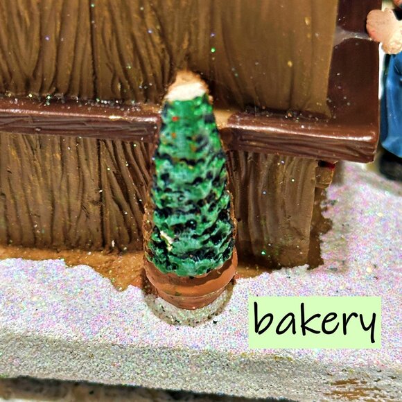 Clock Repair and Bakery Christmas Village Moments in Time 4" LED Lights *WORKS - Picture 12 of 13